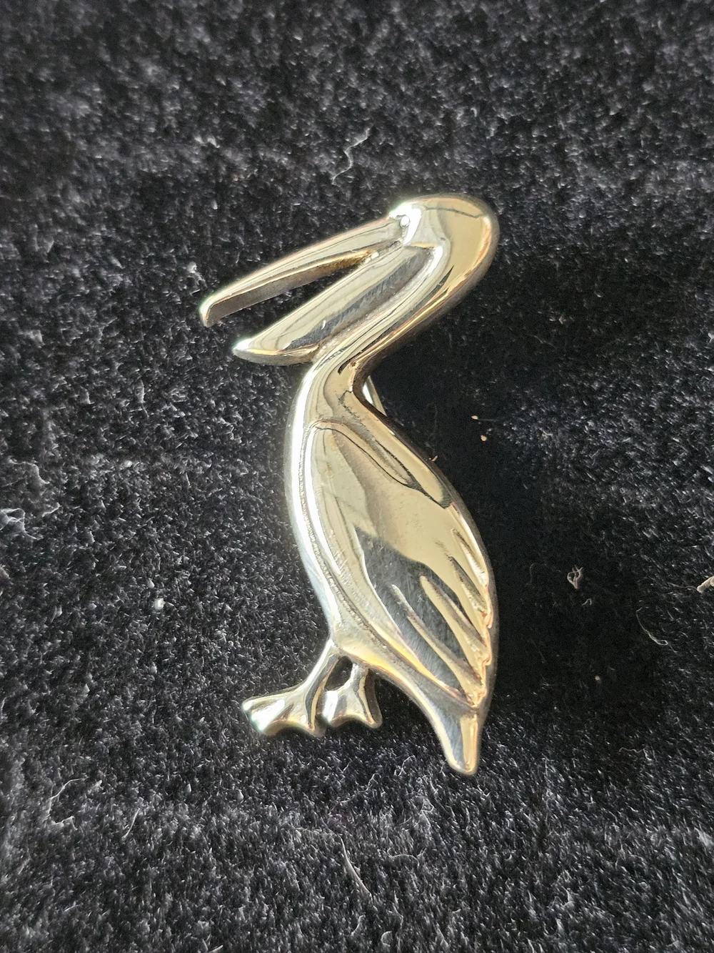 RETIRED VINTAGE AVERY STER STAMP James Avery Silver Pelican Brooch/Pin